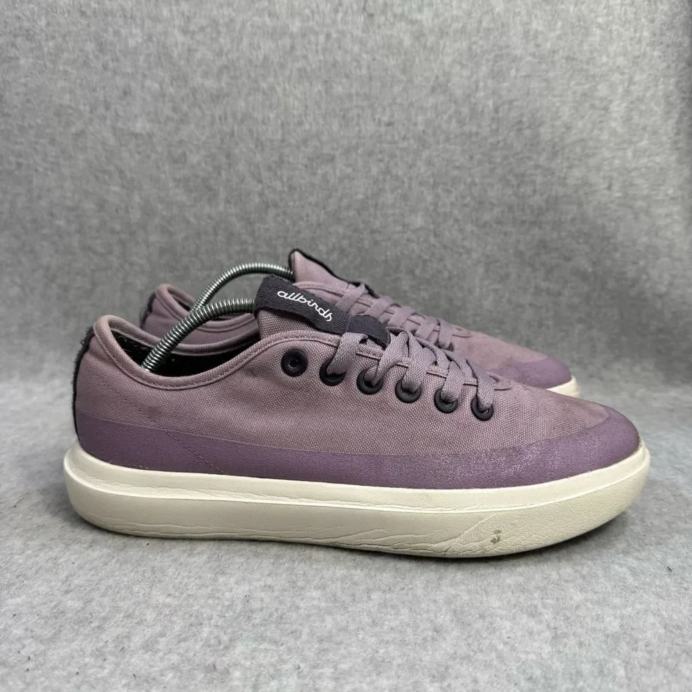 Allbirds Womens Shoes 10 Canvas Pacers 2 CP2 Purple White Low Top Casual Sneaker